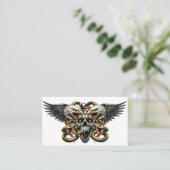 Der Adler und Schlangen Gott der Finsternis Visitenkarte (Stehend Vorderseite)