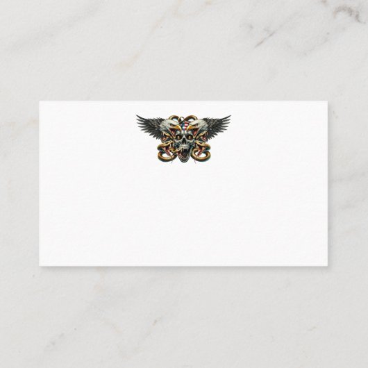 Der Adler und Schlangen Gott der Finsternis Visitenkarte (Rückseite)