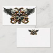 Der Adler und Schlangen Gott der Finsternis Visitenkarte (Vorne/Hinten)