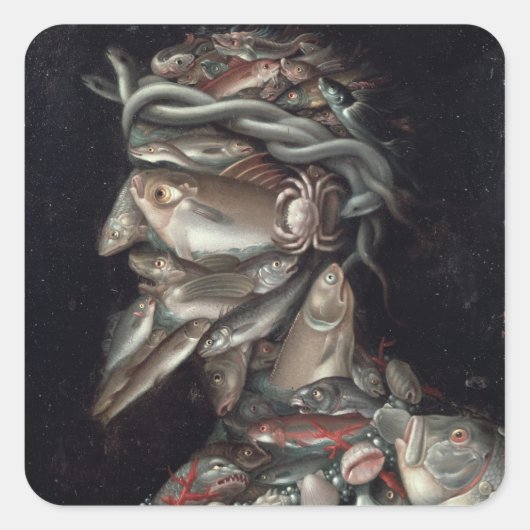 Der Admiral Quadratischer Aufkleber (Vorderseite)