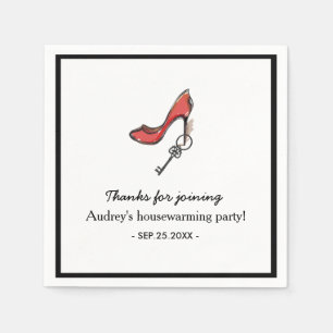 Der Adressenwechsel der modernen Lady & High Heel Serviette