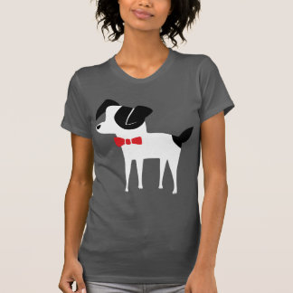Der adrette Crewneck der Hundepresse-Frauen T-Shirt