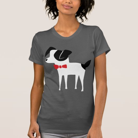 Der adrette Crewneck der Hundepresse-Frauen T-Shirt (Vorderseite)
