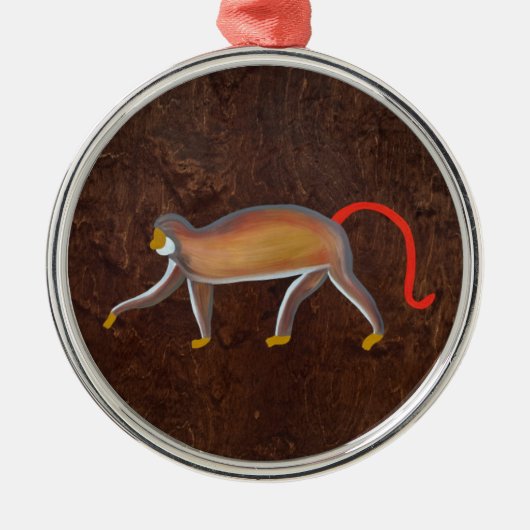 Der Affe 2009 Ornament Aus Metall (Vorne)
