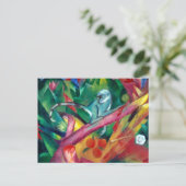 Der Affe Abstrakt Franz Marc Postkarte (Stehend Vorderseite)