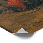 Der Affe des Malers Poster (Ecke)