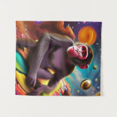 Der Affe (drei) Wandteppich (Vorderseite (Horizontal))