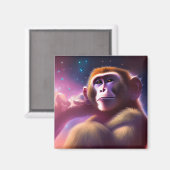 Der Affe (einer) Magnet (Vorderseite/Rückseite)