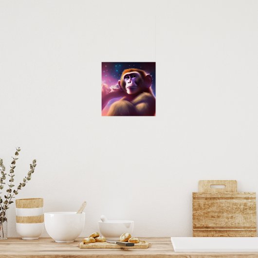 Der Affe (einer) Poster (Küche)