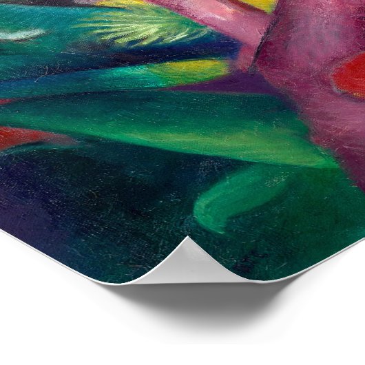 Der Affe | Franz Marc | Poster (Ecke)