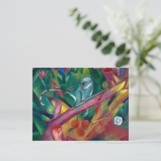 Der Affe | Franz Marc | Postkarte (Stehend Vorderseite)