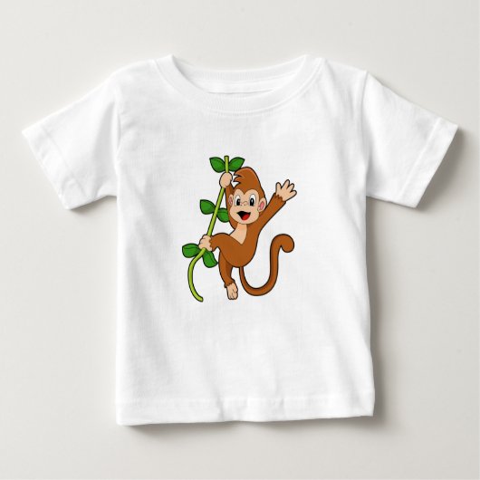 Der Affe im Dschungel Baby T-shirt (Vorderseite)