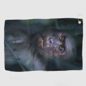 Der Affe im Dschungel Golfhandtuch (Horizontal)