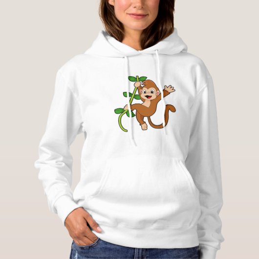 Der Affe im Dschungel Hoodie (Vorderseite)
