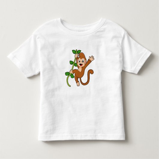 Der Affe im Dschungel Kleinkind T-shirt (Vorderseite)