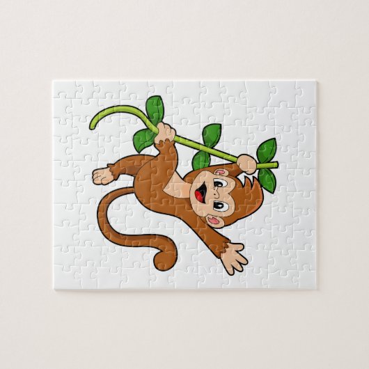 Der Affe im Dschungel Puzzle (Horizontal)