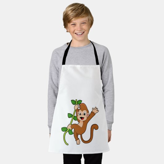 Der Affe im Dschungel Schürze (Getragen)