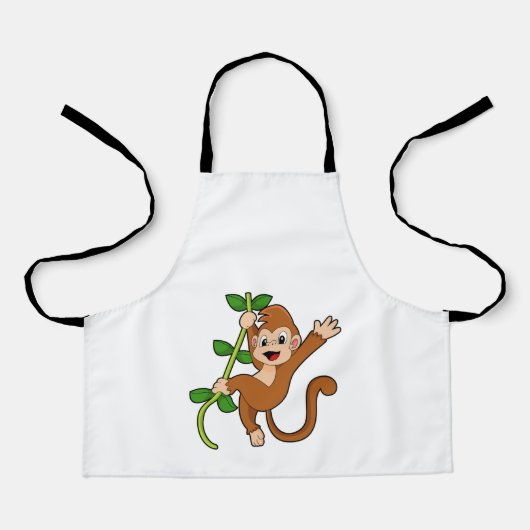 Der Affe im Dschungel Schürze (Vorderseite)