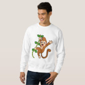 Der Affe im Dschungel Sweatshirt (Vorne ganz)