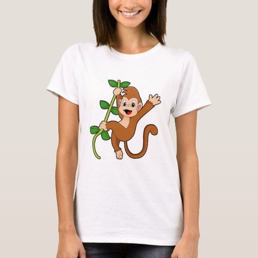 Der Affe im Dschungel T-Shirt (Vorderseite)