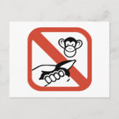 Der Affe nicht Gefüttert (2) Postkarte (Vorderseite)