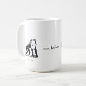 Der Affe Norm Kaffeetasse (Vorderseite Links)