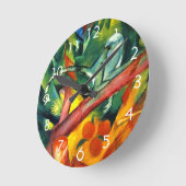 Der Affe Runde Wanduhr (Winkel)