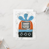 Der Affe sieht alle Grußkarte Karte (Vorderseite/Rückseite Beispiel)