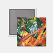 Der Affe von Franz Marc Magnet (Vorderseite/Rückseite)