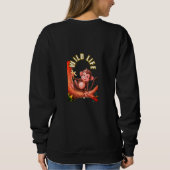 Der Affe "Winter Women's Wildlife" Sweatshirt (Rückseite)