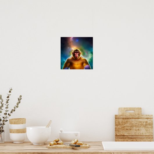 Der Affe (zwei) Poster (Küche)