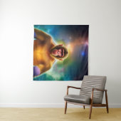 Der Affe (zwei) Wandteppich (Beispiel (Horizontal))