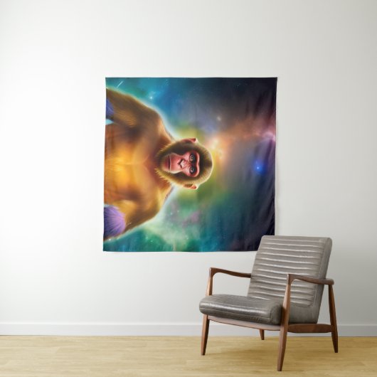 Der Affe (zwei) Wandteppich (Beispiel (Horizontal))