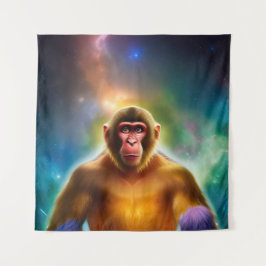 Der Affe (zwei) Wandteppich