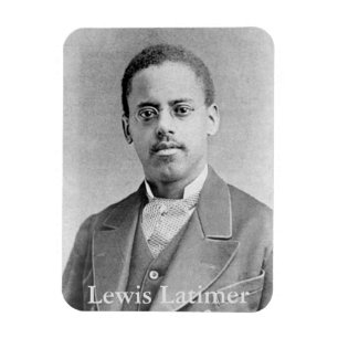 Der afrikanisch-amerikanische Erfinder Lewis Latim Magnet