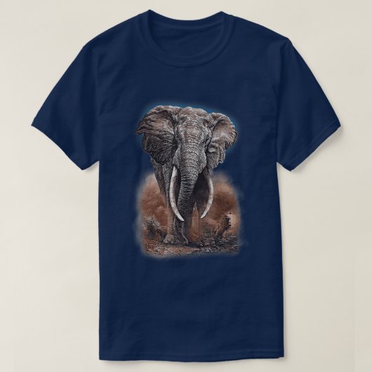 Der afrikanische Elefant der Berge T-Shirt (Design vorne)