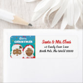 Der afroamerikanische Weihnachtsmann und Frau Clau (Insitu)