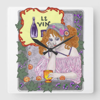 Der Again Wall Clock Quadratische Wanduhr