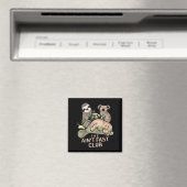 Der Ain't Fast Club Koala Sloth Turtle Magnet (In Situ (Geschirrspüler))