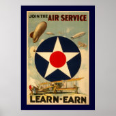 Der Air Service "Learn-Earn" (Blaue Grenze) Poster (Vorne)