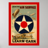 Der Air Service "Learn-Earn" (Rote Grenze) Poster (Vorne)