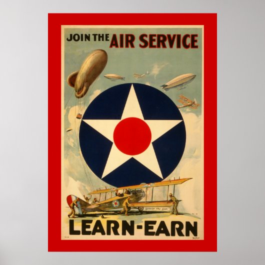 Der Air Service "Learn-Earn" (Rote Grenze) Poster (Vorne)