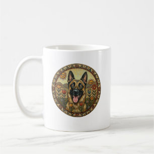Der Airborne Shepherd – Volkskunst Belgischer Mali Kaffeetasse