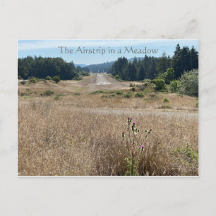 Der Airstrip in einer Wiese-Postkarte Postkarte