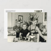 Der Akkordeon-Horror! Weihnachten 1953. Postkarte (Vorne/Hinten)