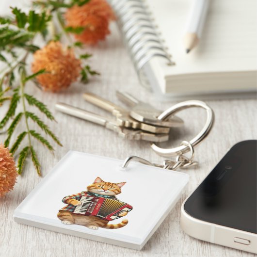 Der Akkordeon-Meister Schlüsselanhänger (Vorderseite rechts)