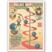 Der Akt von M'lle Norada Französisch Aufkleber (Vorderseite)