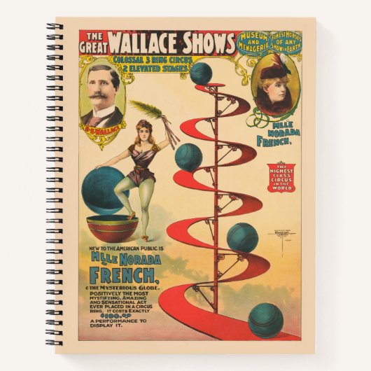 Der Akt von M'lle Norada Französisch Notizblock (Vorderseite)