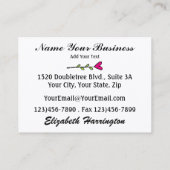 Der Aktionskorb für Geschenke - SRF Visitenkarte (Rückseite)