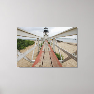Der aktuelle Leuchtturm, der letzte von vielen Leinwanddruck